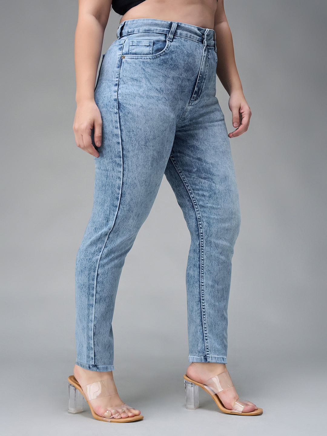 CHASEstretch™ Light Blue Slim-Fit High-Rise Stretchable Denim Jeans
