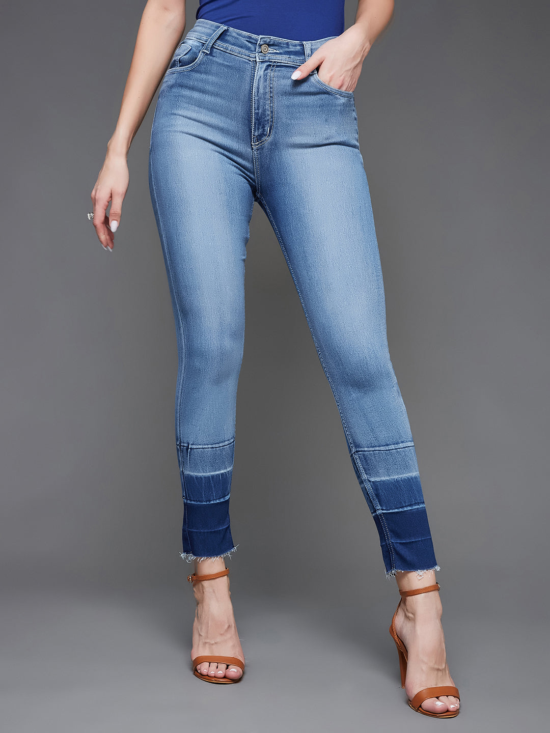 CHASEstretch™ Light Blue Skinny-Fit High-Rise Denim Jeans