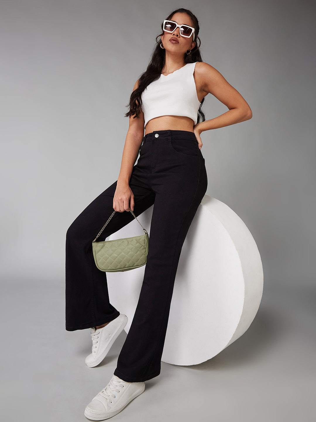 CHASEstretch™ Black Bootcut High-Rise Denim Jeans