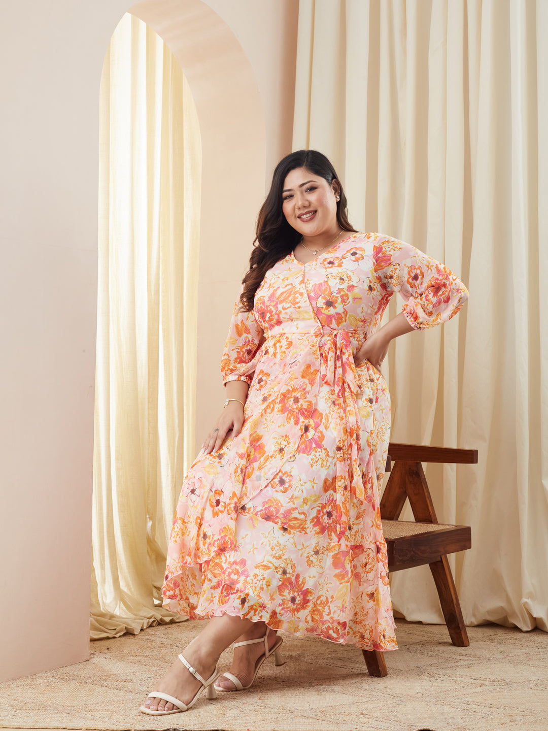 white christmas dresses Phan Huy White Chiffon Layered Dress