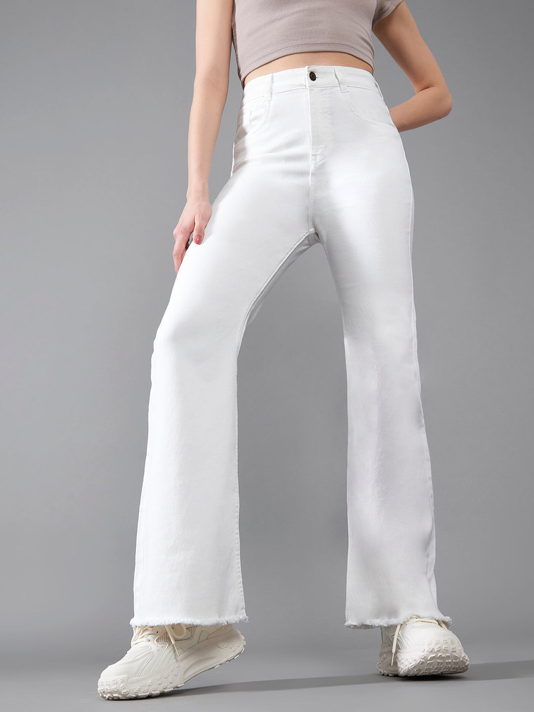 CHASEstretch™ White Bootcut High-Rise Denim Jeans