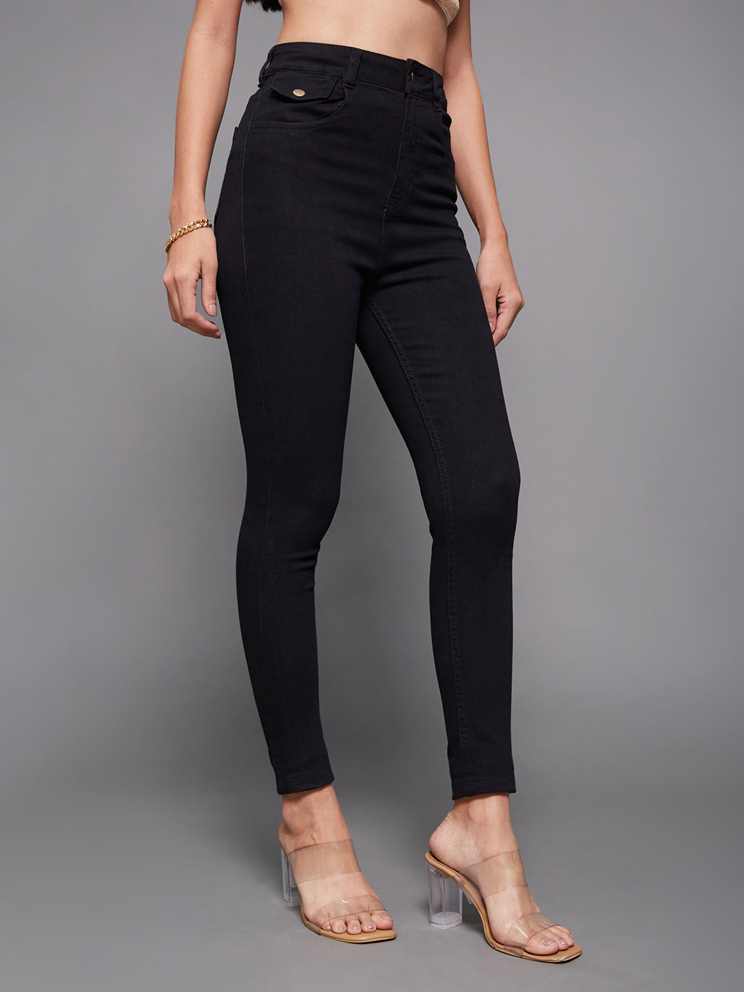 CHASEstretch™ Women's Black Skinny High-Rise Stretchable Denim Jeans