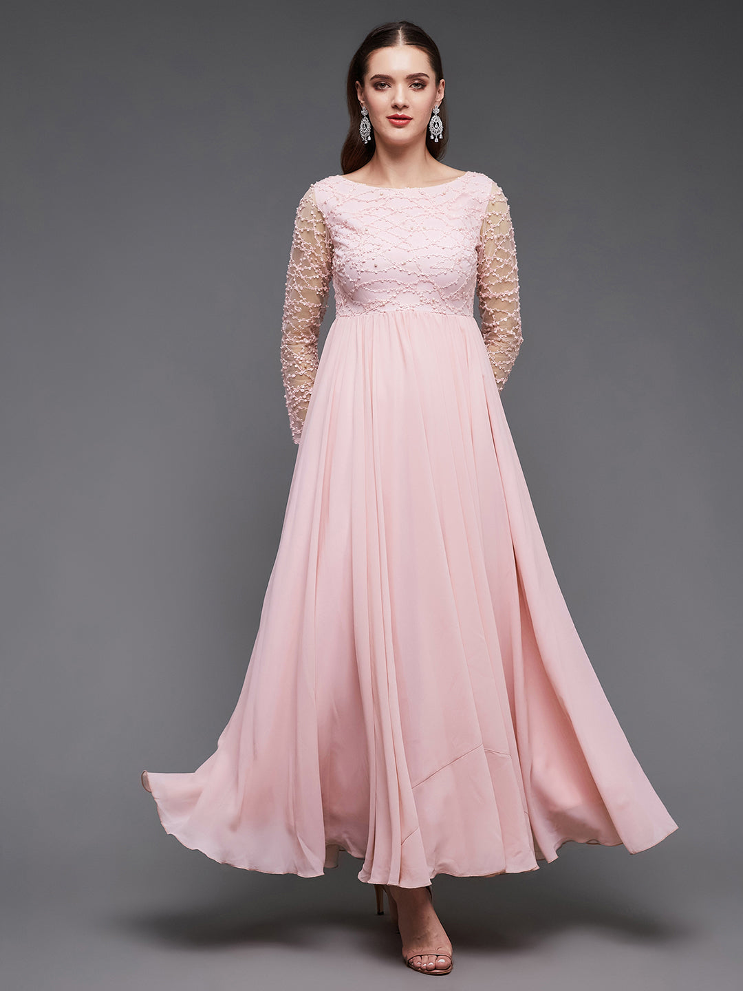 Miss Chase Dusty Pink Relaxed Fit dress for Women