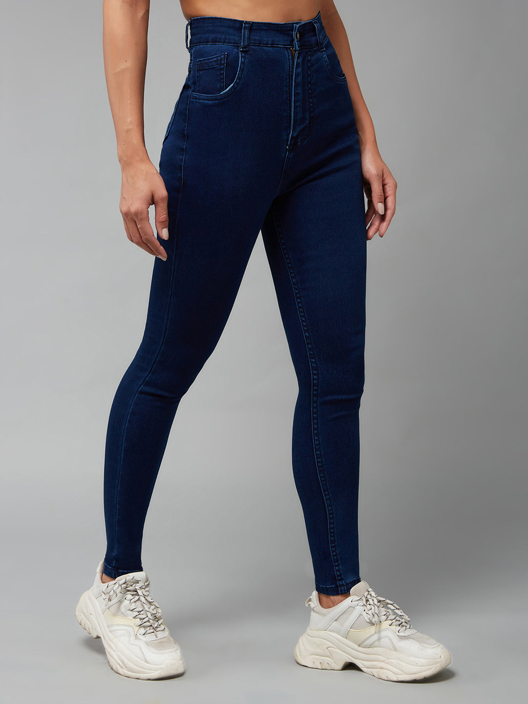 CHASEstretch™ Navy-Blue Skinny High-Rise Denim Jeans