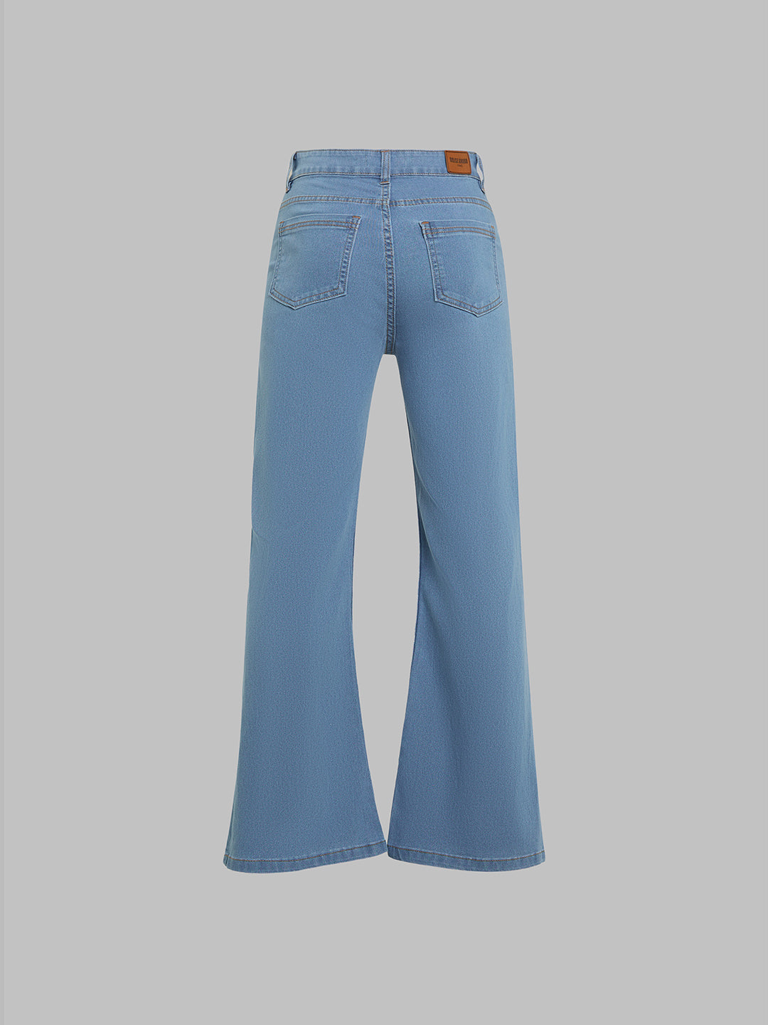 24/7 Comfort Light Blue Bootcut High-Rise Stretchable Denim Jeans