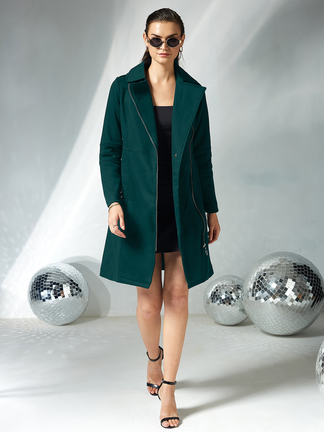 Dark Green jackets — Relaxed Fit | Miss Chase