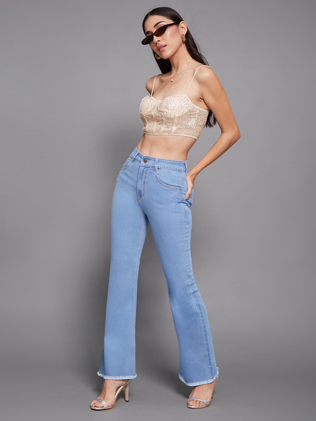 CHASEstretch™ 24/7 Comfort Light Blue Bootcut High-Rise Stretchable Denim Jeans