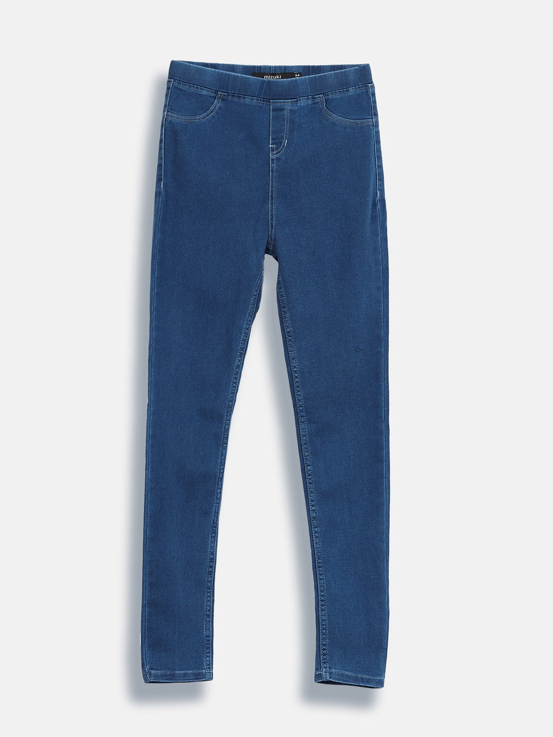Mid-Blue Skinny-Fit Denim Jeggings for Girls/Teenagers