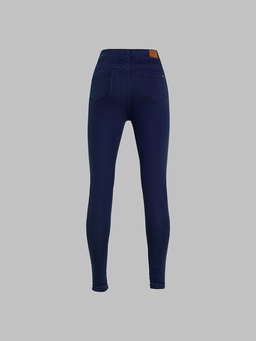 Women's Navy-Blue Skinny-Fit High-Rise Stretchable Denim Jeans