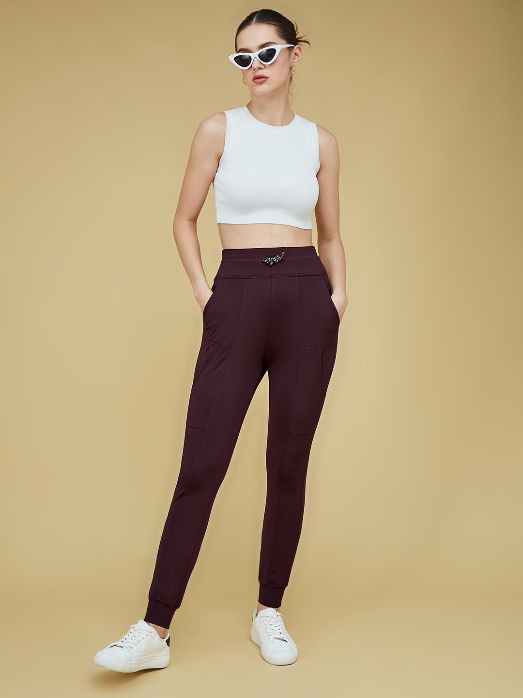 Wine Poly Spandex tiggers — Life With Pockets