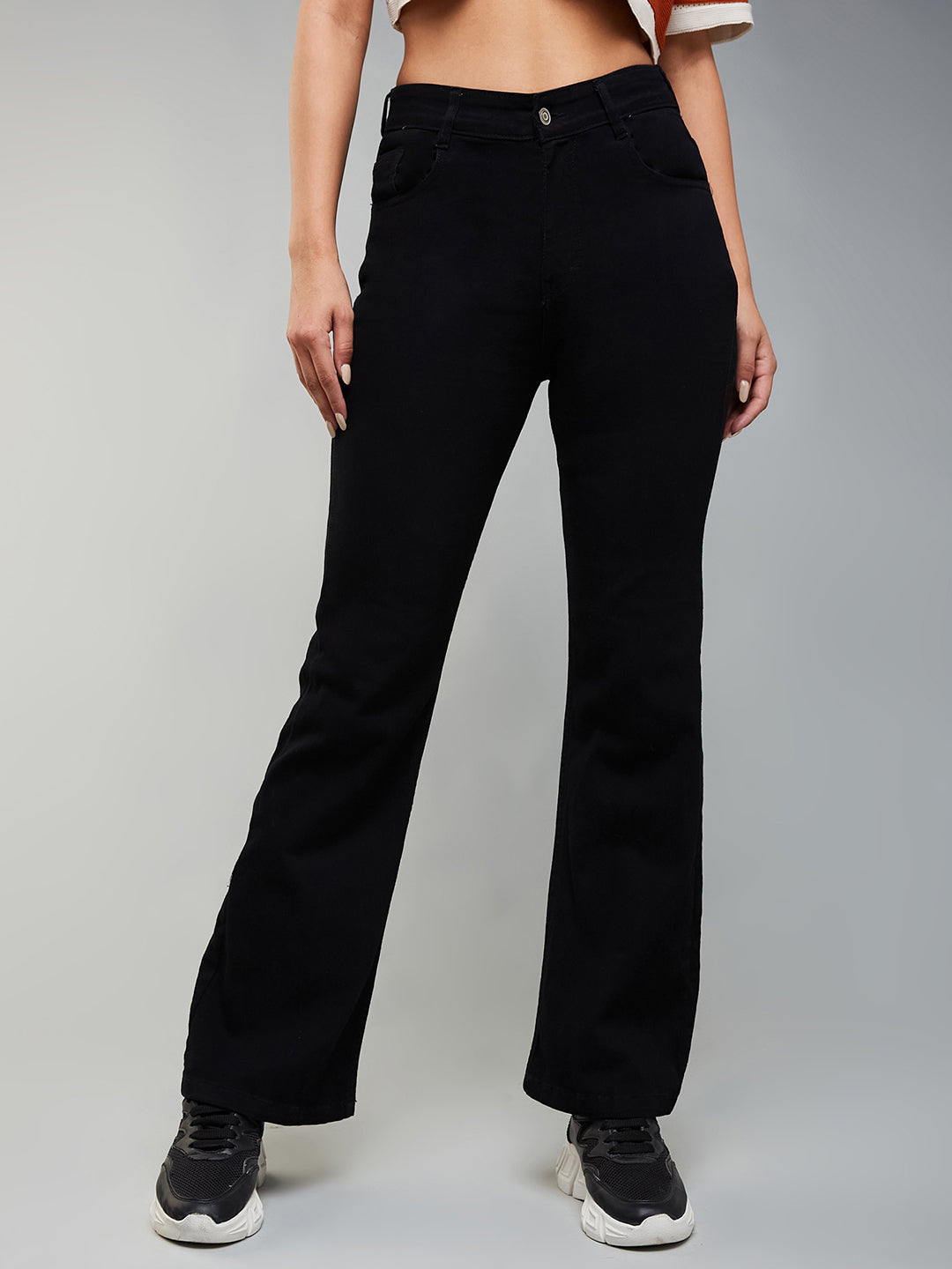 CHASEstretch™ Black Bootcut High-Rise Stretchable Denim Jeans