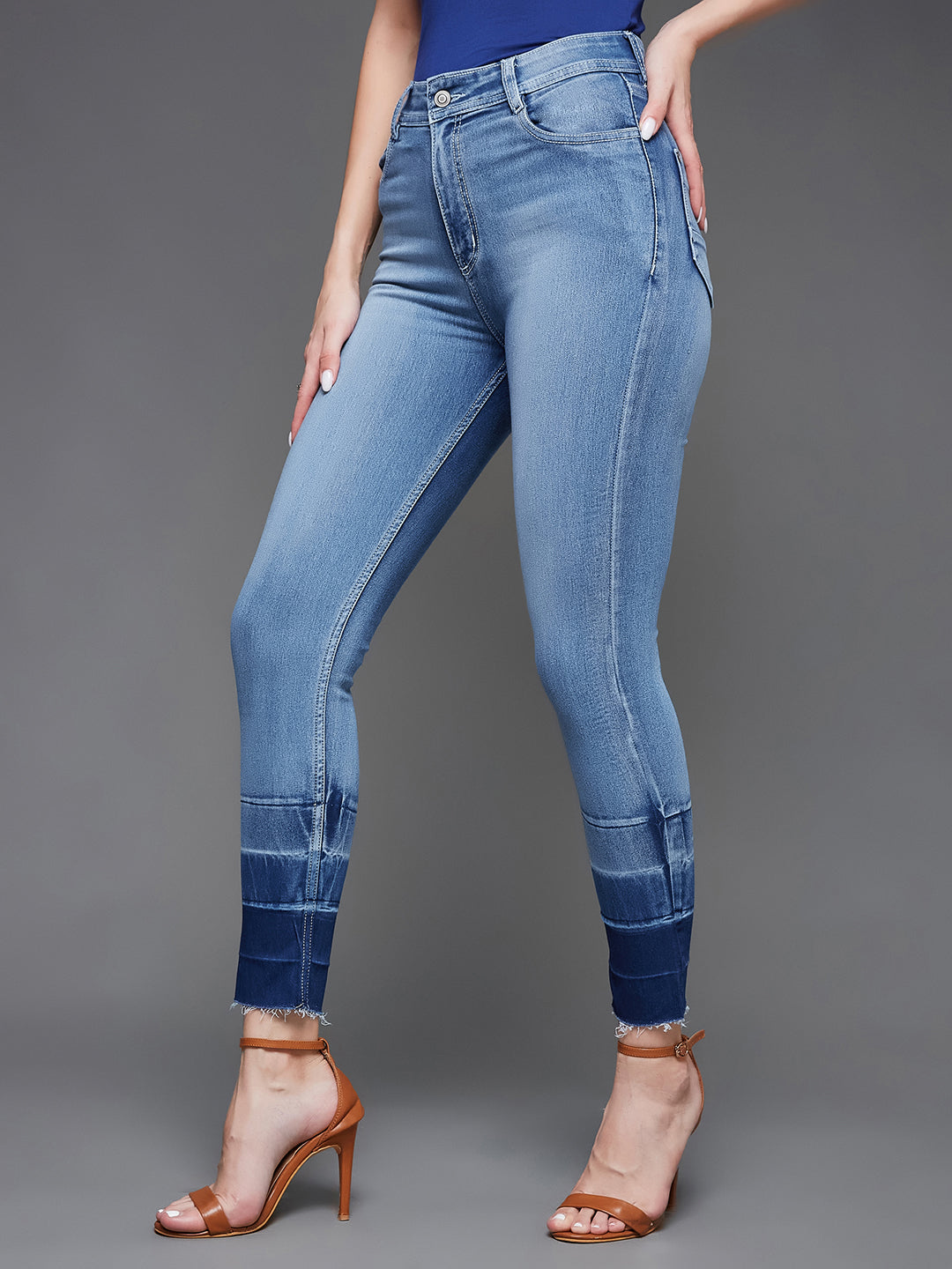 CHASEstretch™ Light Blue Skinny-Fit High-Rise Denim Jeans