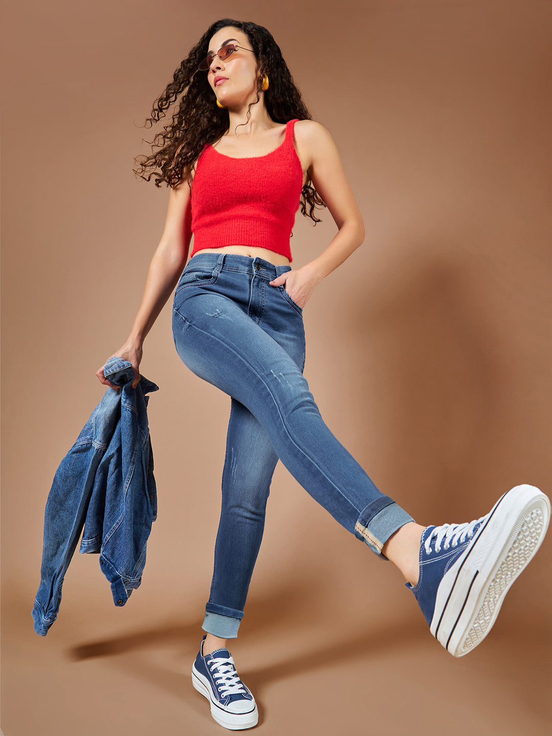 CHASEstretch™ Blue Skinny-Fit High-Rise Denim Jeans