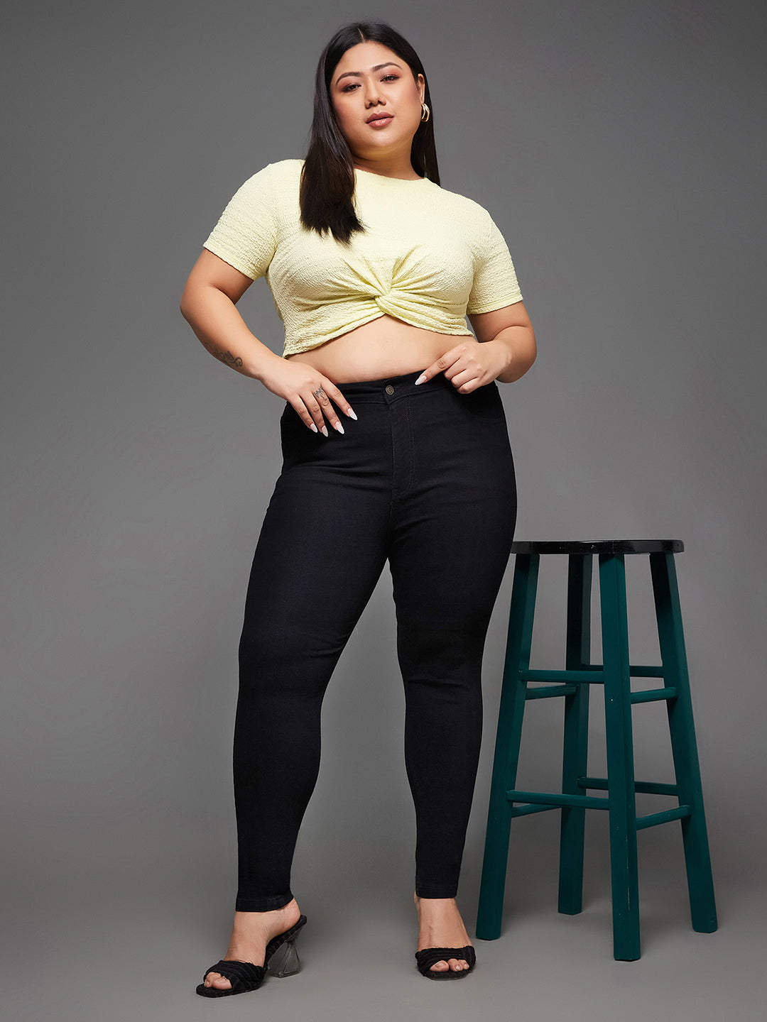 CHASEstretch™ Black Skinny-Fit High-Rise Stretchable Denim Jeans