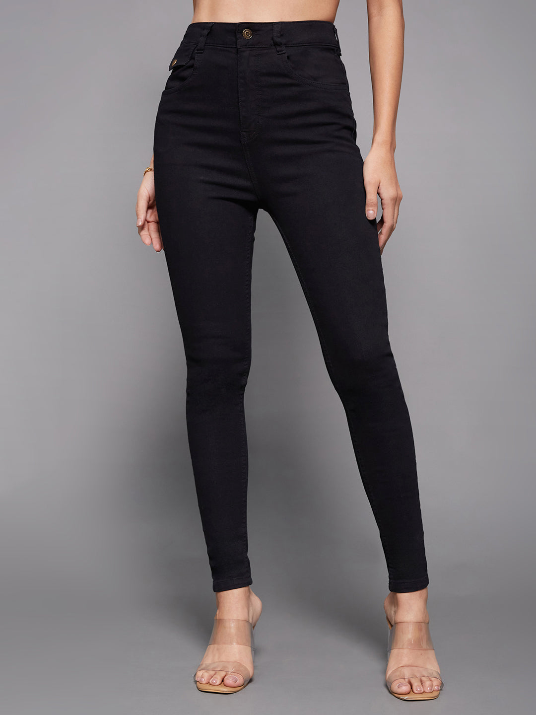 CHASEstretch™ Women's Black Skinny High-Rise Stretchable Denim Jeans