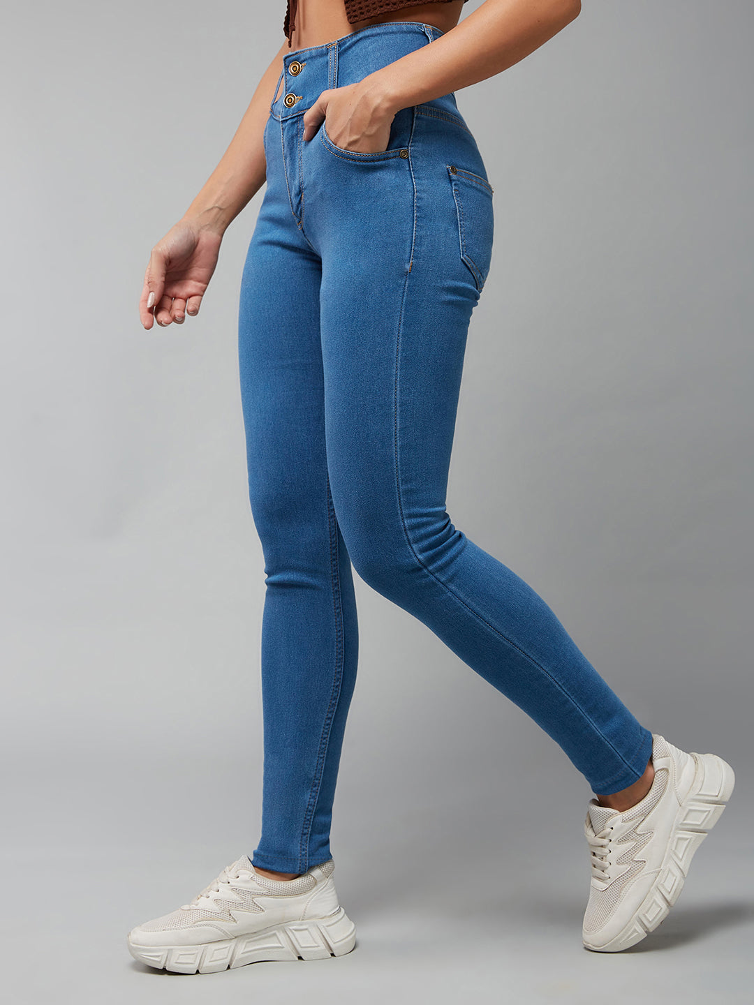 CHASEstretch™ Blue Skinny-Fit High-Rise High-Rise Denim Jeans