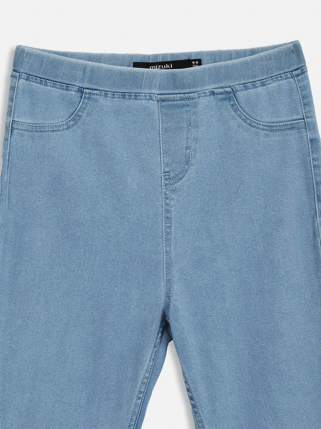 Ice Blue Skinny-Fit Stretchable Denim Jeggings for Girls/Teenagers