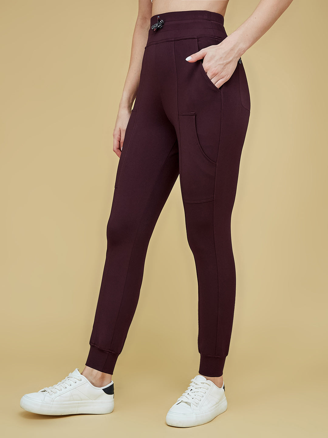 Women's Life With Pockets Wine tiggers — Relaxed Fit