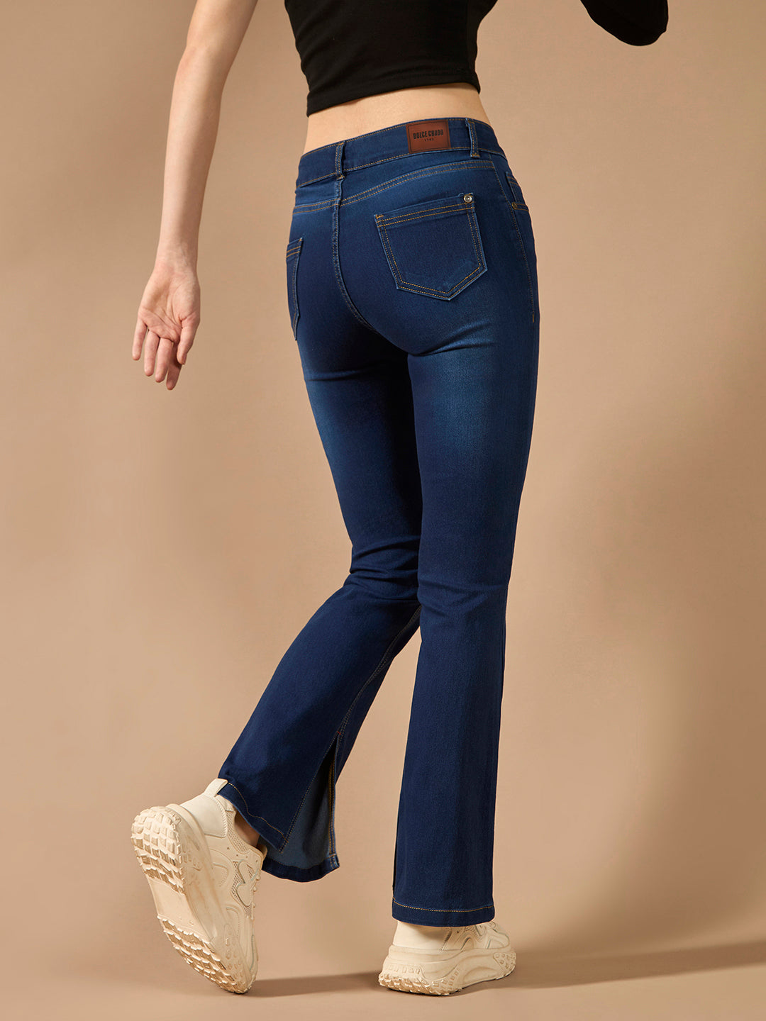 CHASEstretch™ Blue Bootcut Mid-Rise Stretchable Denim Jeans