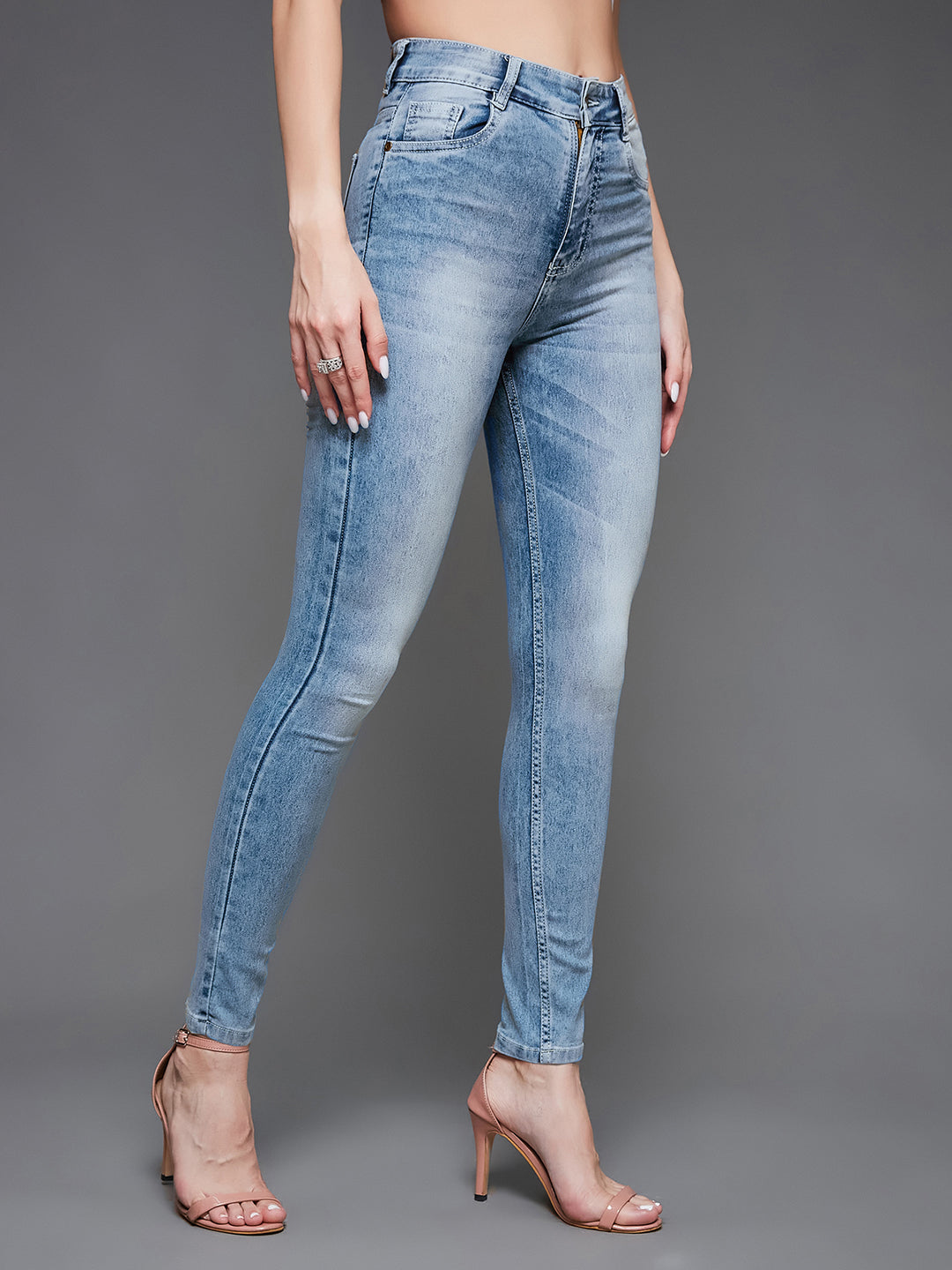 CHASEstretch™ Light Blue Slim-Fit High-Rise Denim Jeans