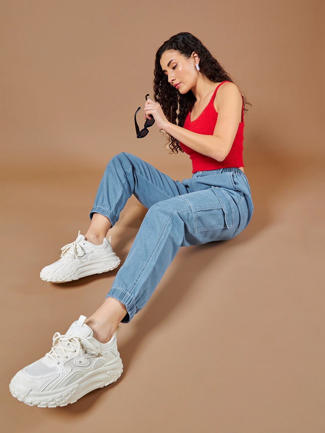 24/7 Comfort Light Blue Light Weight High-Rise Stretchable Denim