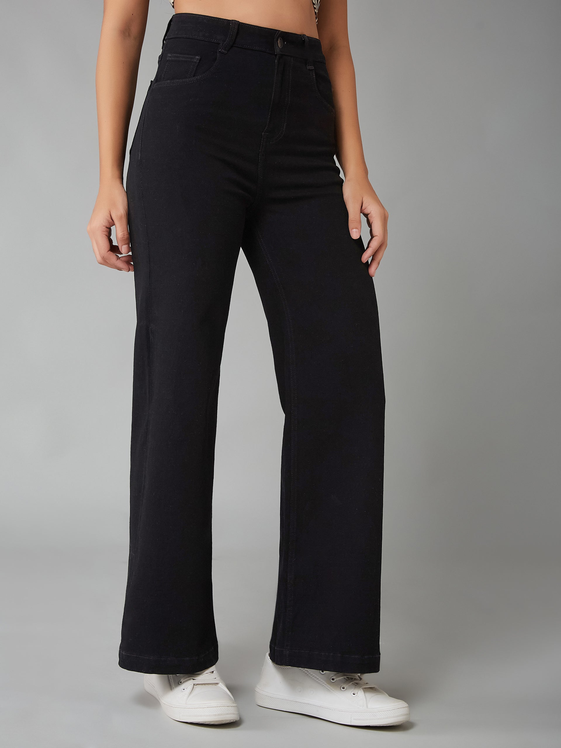 CHASEshape™ Black Bootcut High-Rise Stretchable Denim Jeans