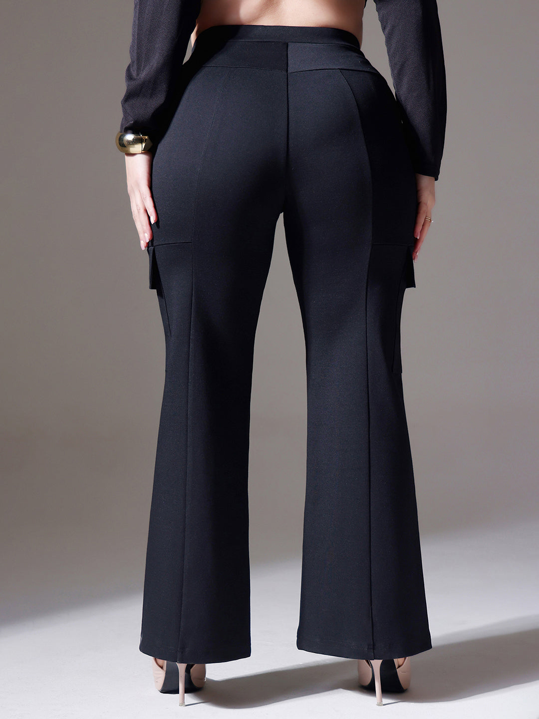 CHASEshape™ Black Workwear Cargo Trouser for Women