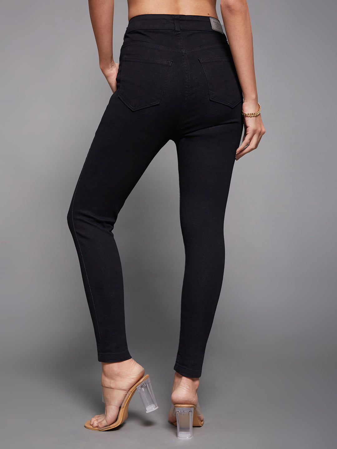 CHASEstretch™ Women's Black Skinny High-Rise Stretchable Denim Jeans