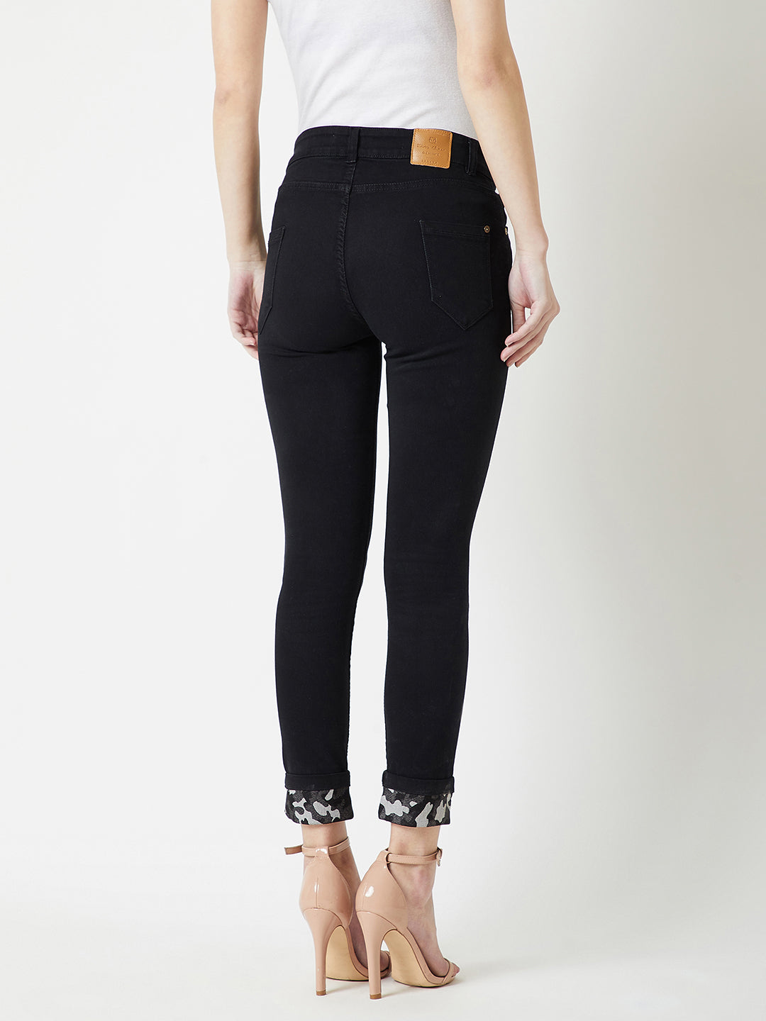 24/7 Comfort Black High-Rise Slim-Fit Stretchable Denim Jeans