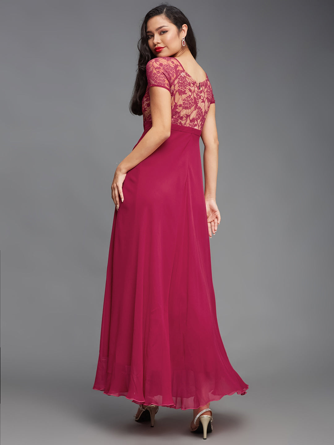 Dark Pink dress — Miss Chase India