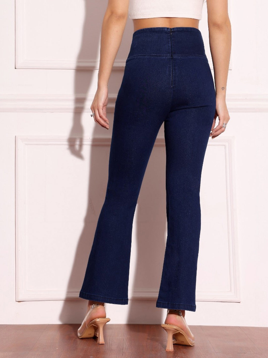 CHASEshape™ Light-Shaping Bootcut High-Rise Navy Blue Denim Jeans