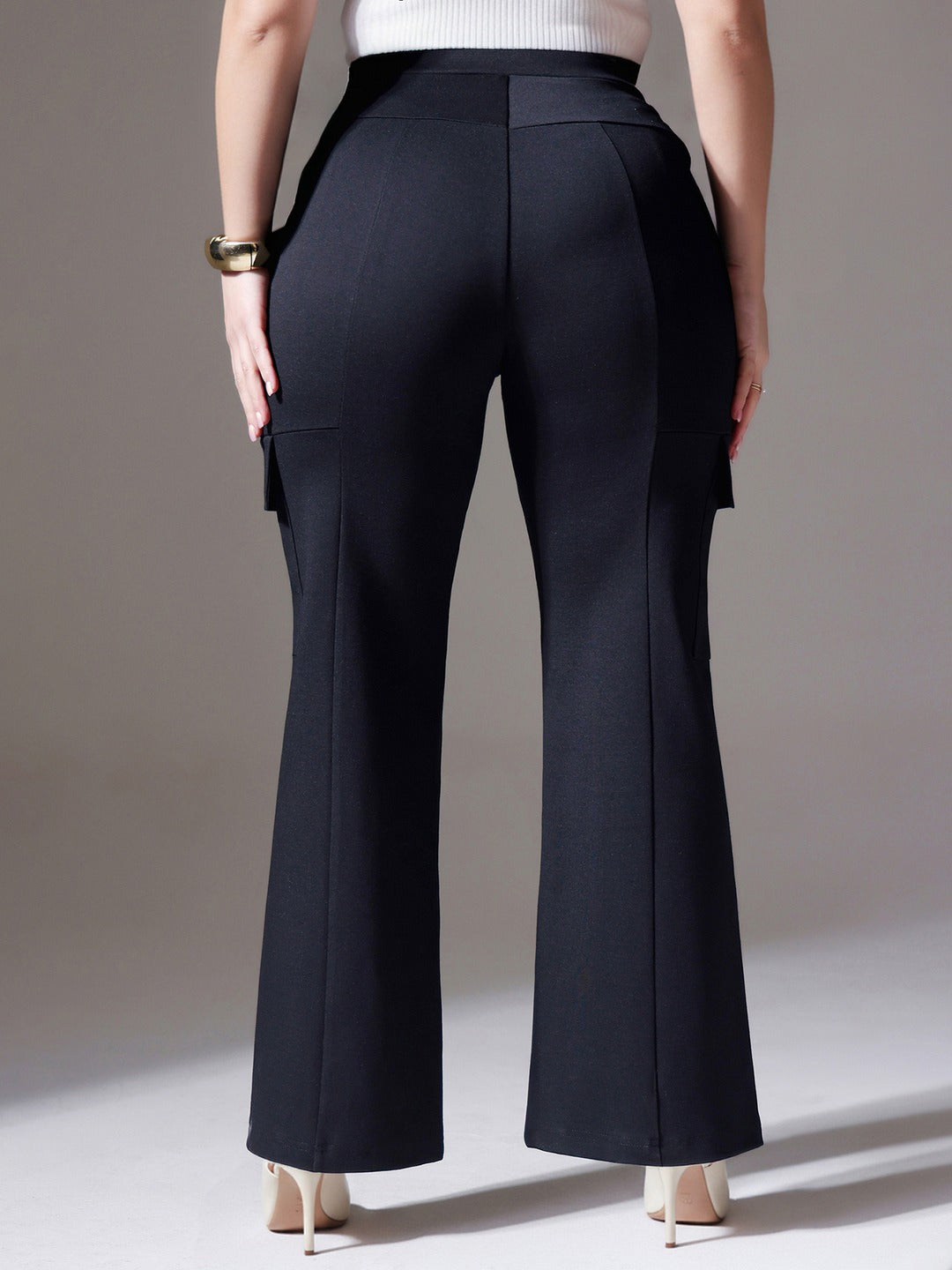 CHASEshape™ Light-Shaping Workwear Black Cargo Trouser for Women