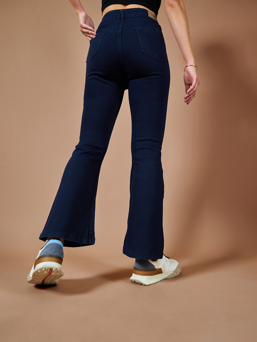 CHASEstretch™ Navy-Blue Bootcut High-Rise Denim Jeans