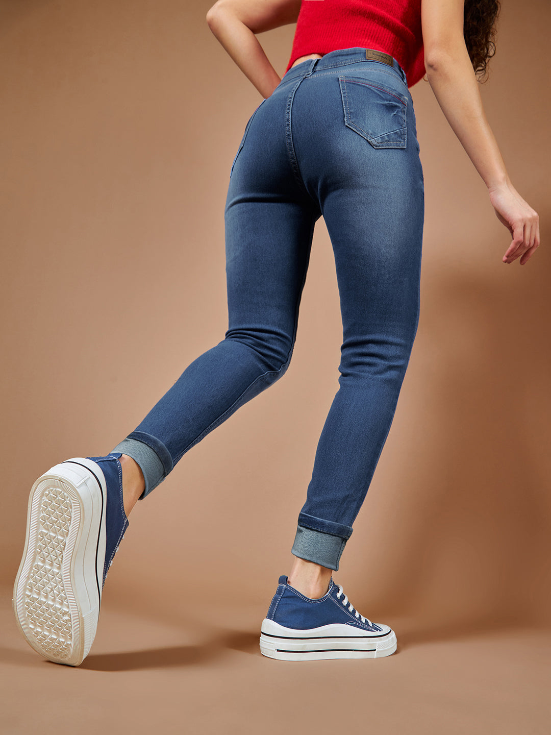 CHASEstretch™ Blue Skinny-Fit High-Rise Denim Jeans