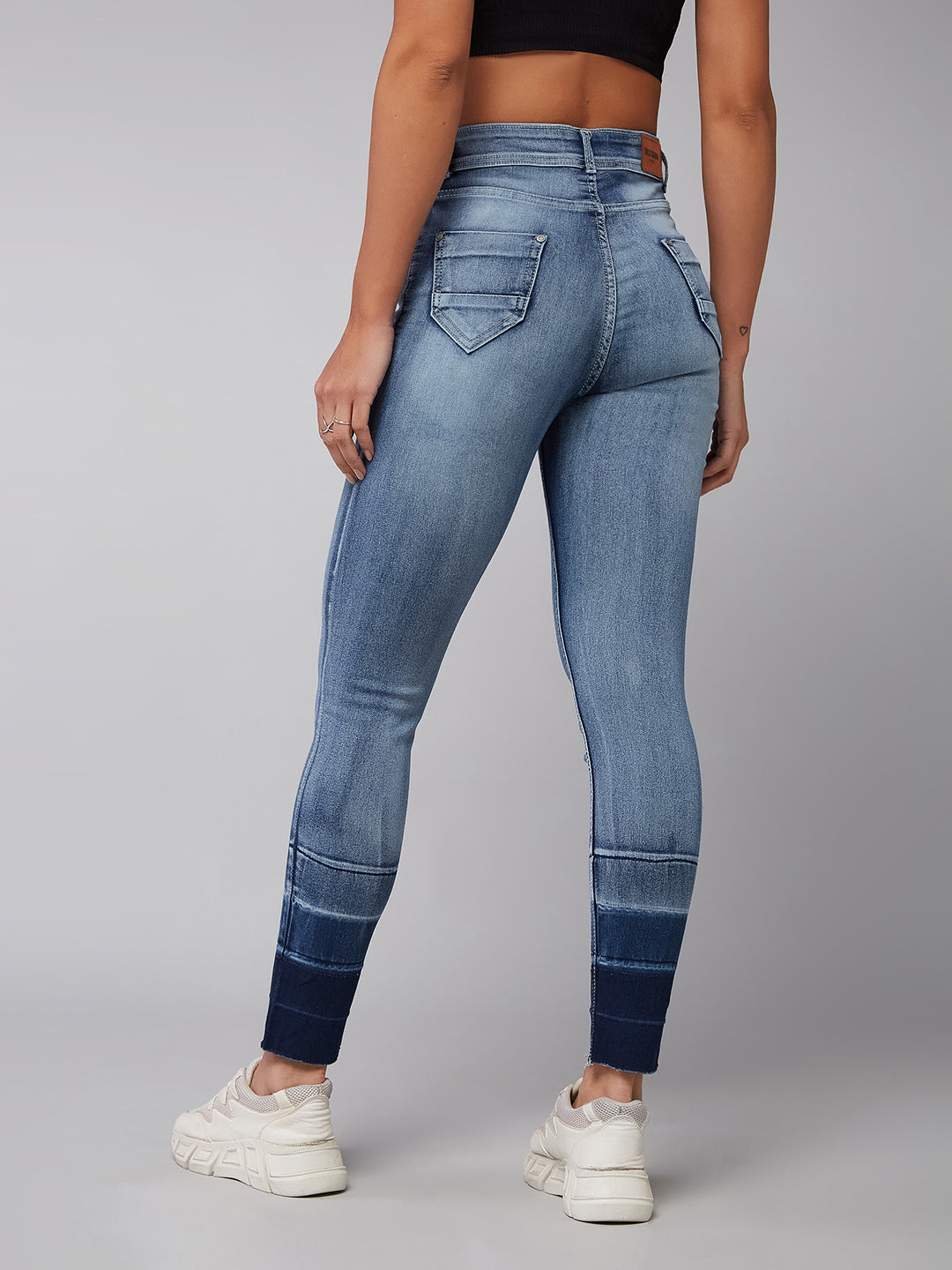 CHASEstretch™ Light Blue Skinny-Fit High-Rise Ankle Length Denim Jeans