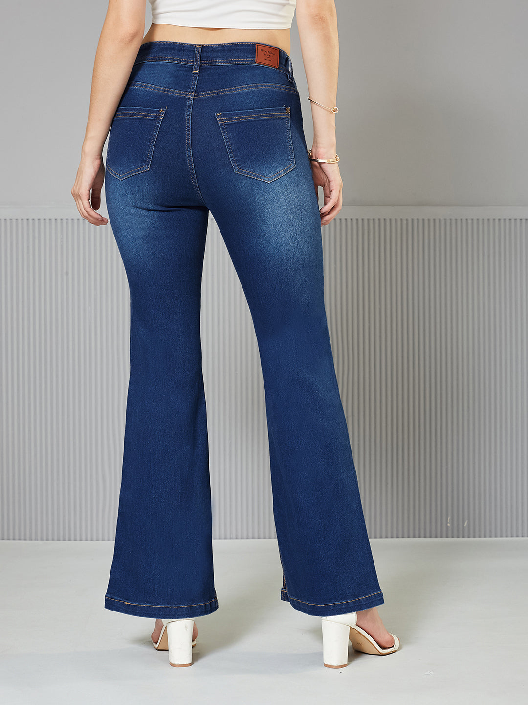 CHASEstretch™ Blue Bootcut Mid-Rise Denim Jeans for Women