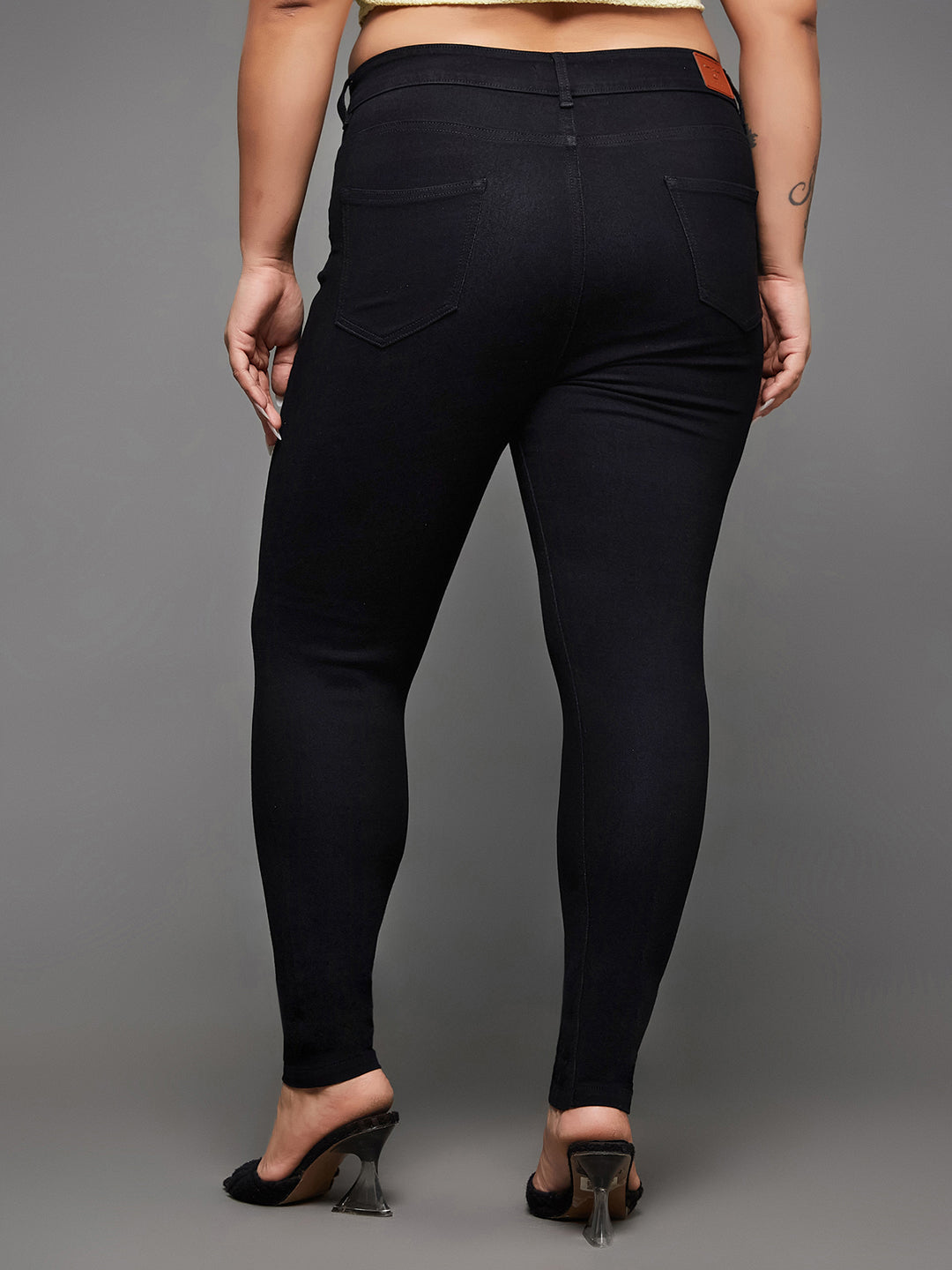 CHASEstretch™ Black Skinny-Fit High-Rise Stretchable Denim Jeans