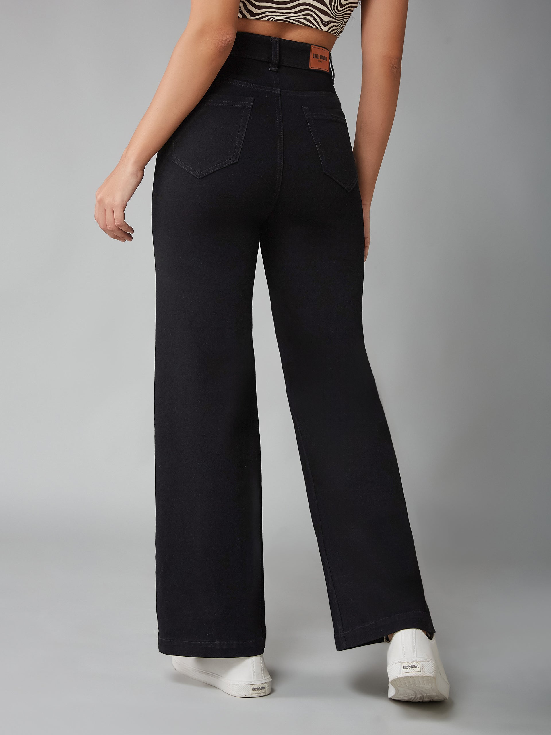 CHASEshape™ Black Bootcut High-Rise Stretchable Denim Jeans