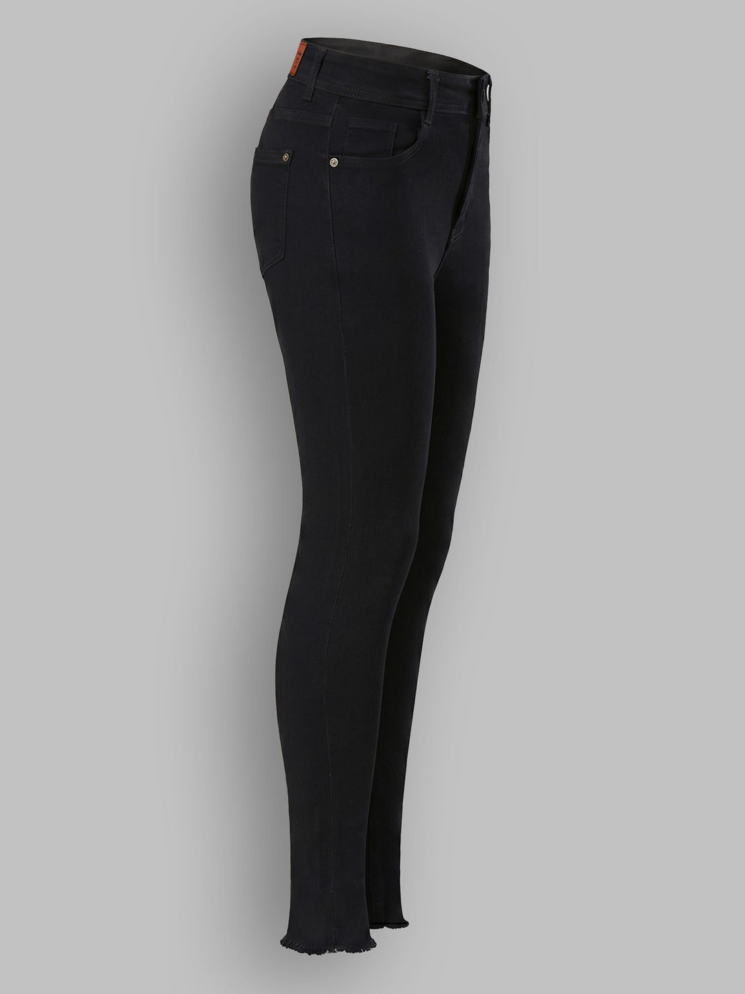 Black Slim Fit High Rise Denim Jeans for Women