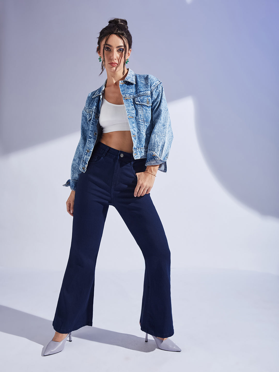 CHASEshape™ Light-Shaping Bootcut High-Rise Navy Blue Denim Jeans