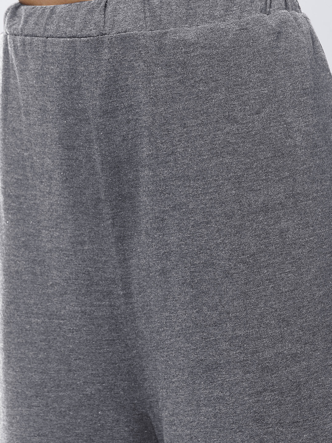 Women's charcoal gray Regular length Solid Capri