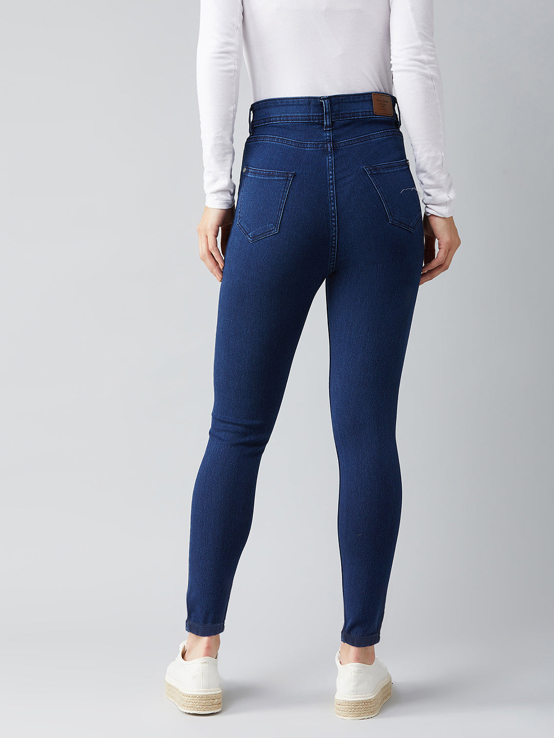 CHASEstretch™ Navy-Blue Skinny-Fit High-Rise Denim Jeans