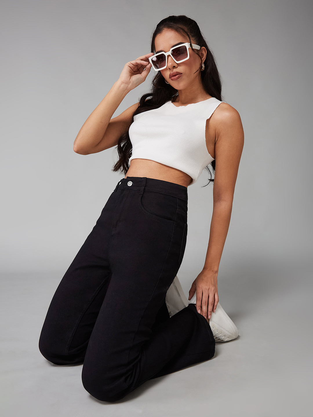 CHASEstretch™ Black Bootcut High-Rise Denim Jeans