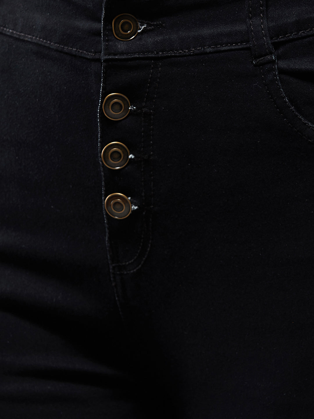 24/7 Comfort Black Skinny-Fit High-Rise Stretchable Denim Jeans