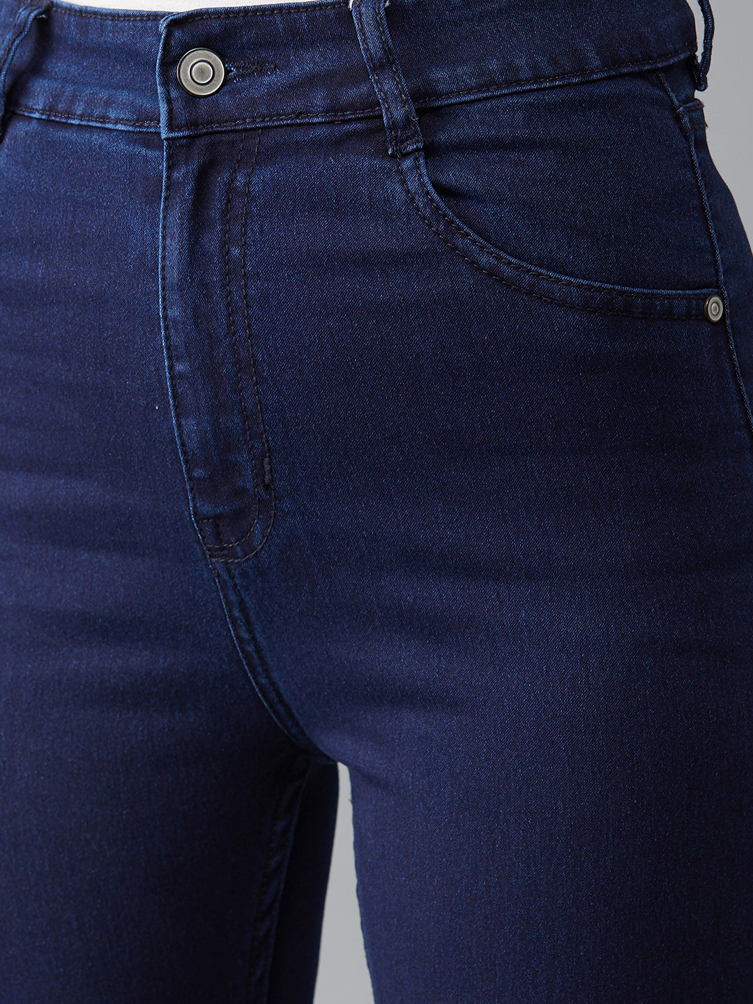 CHASEstretch™ Navy-Blue Skinny-Fit High-Rise Denim Jeans