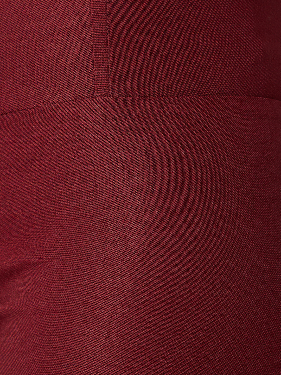 Women's Maroon Solid Skinny High Waist Regular Length Slim Fit Jeggings