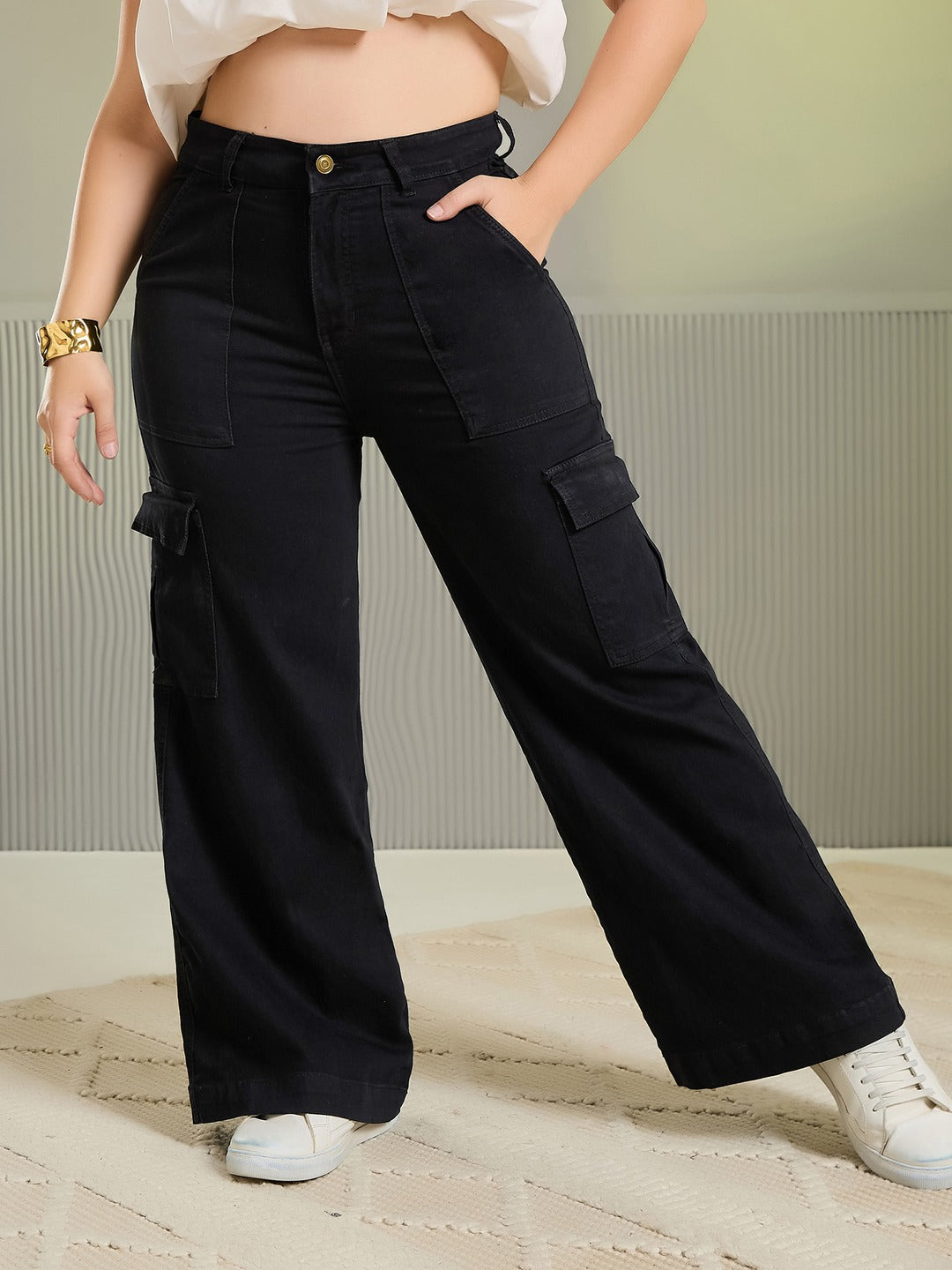Light Blue Bootcut High rise Regular Stretchable Denim Jeans for Women