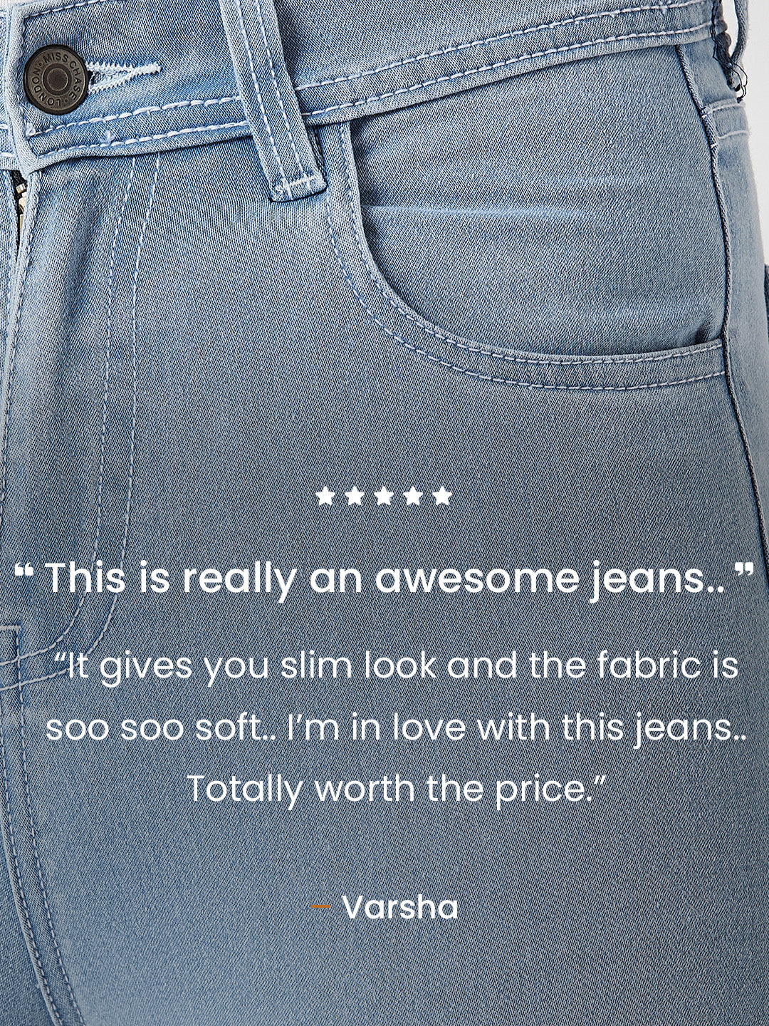 24/7 Comfort Light Blue Skinny High-Rise Clean-Look Cropped Denim Jeans