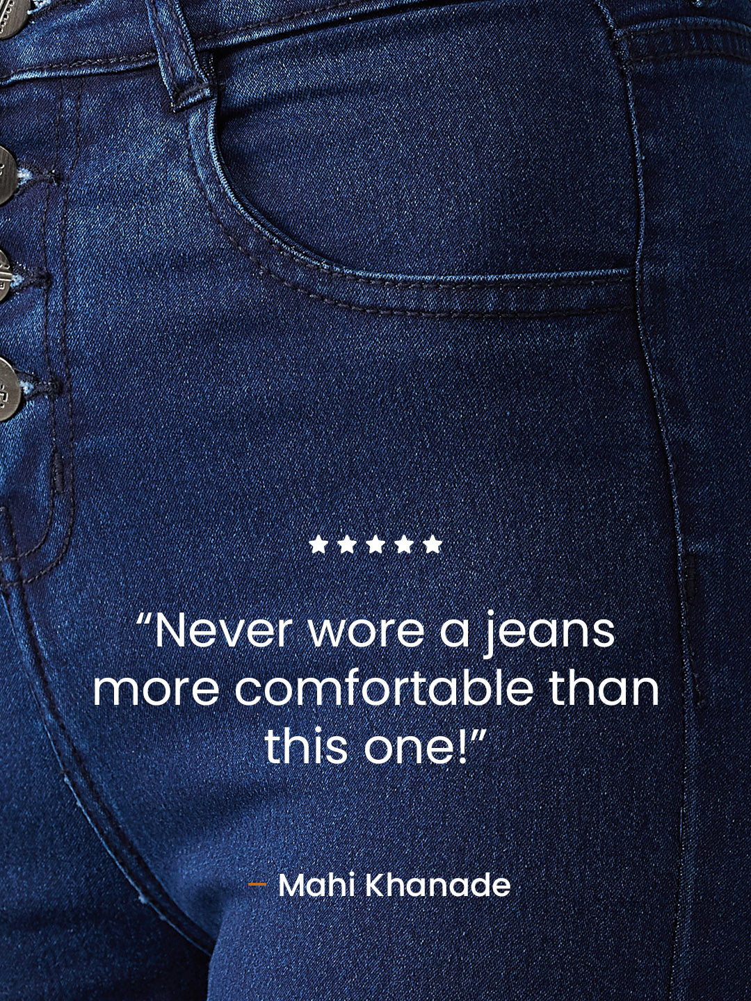 24/7 Comfort Navy-Blue Skinny High-Rise Fringed Hemline Cropped Stretchable Denim Jeans