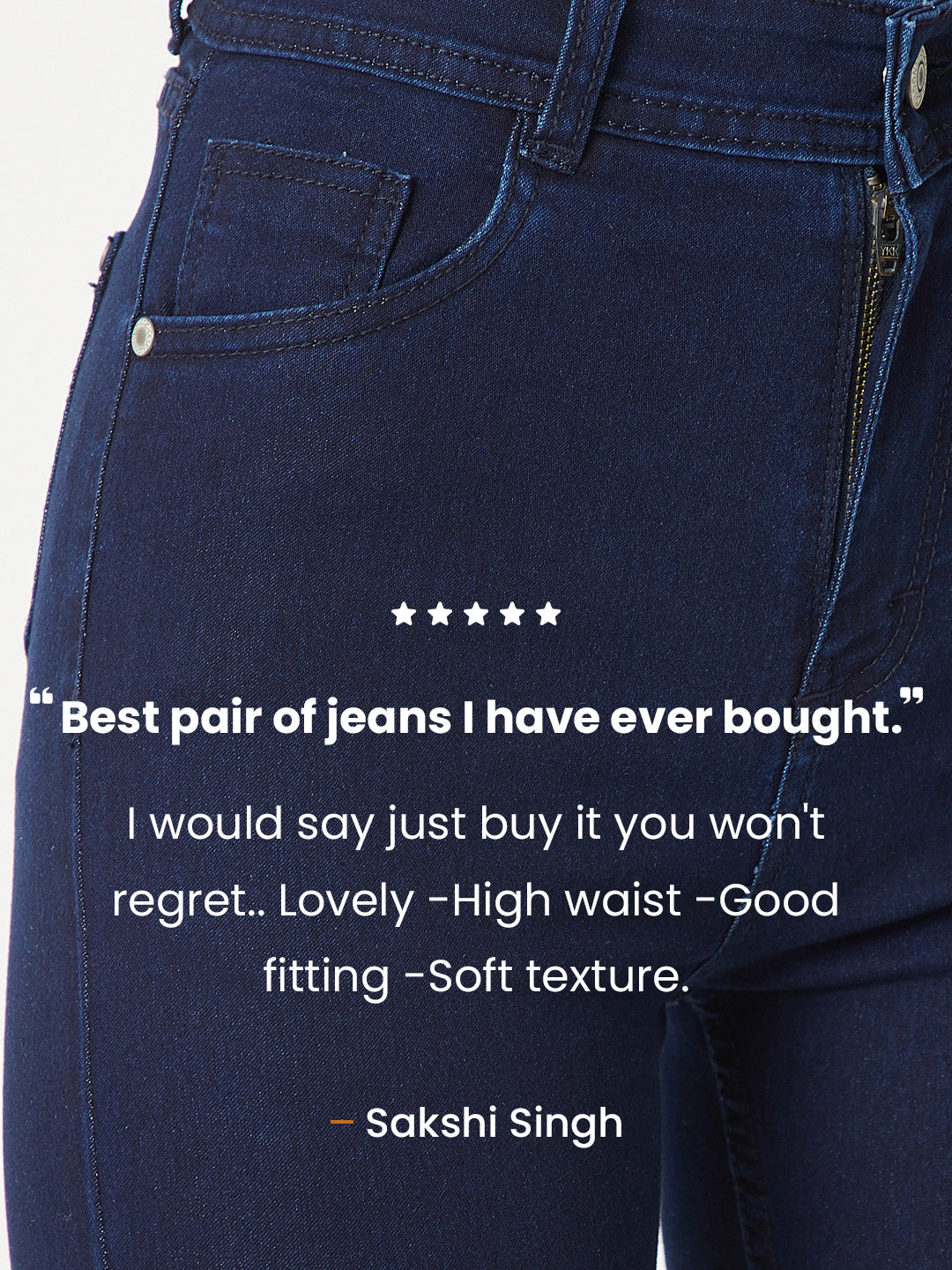 24/7 Comfort Navy-Blue Skinny-Fit High-Rise Stretchable Denim Jeans